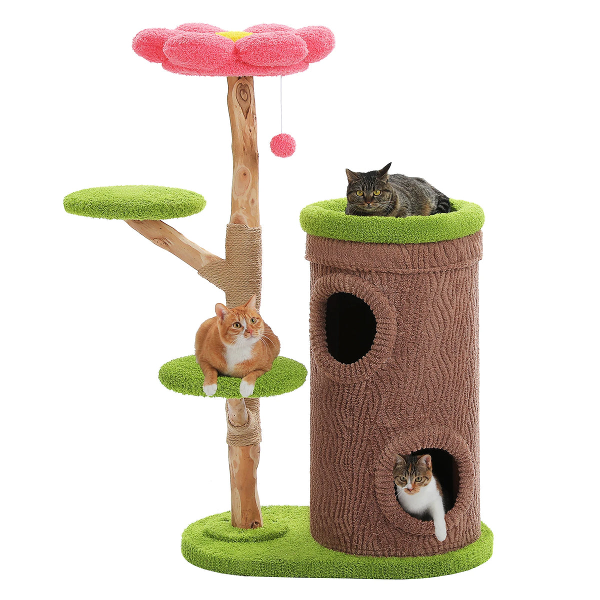 PAWZ Road Indoor Cat Tree Featuring Condos And Scratching Post