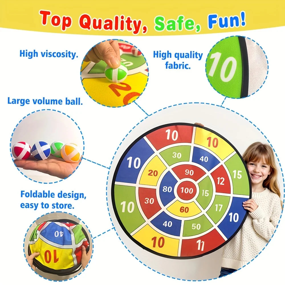 AEHOMECN Sticky Ball Dart Board Game For Family Fun