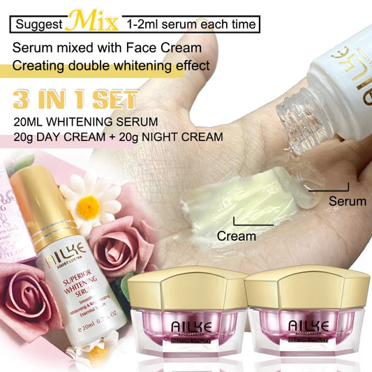 AILKE Whitening Antiwrinkle Face Cream With Collagen Hyaluronic Acid