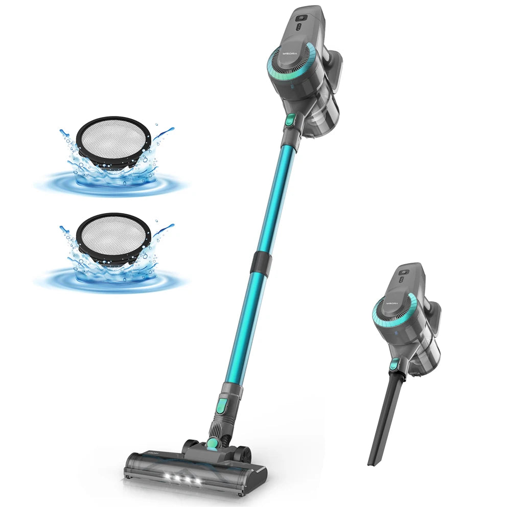 INSE N300 Cordless Upright Vacuum Cleaner 40 Minute Battery Life HEPA Filter