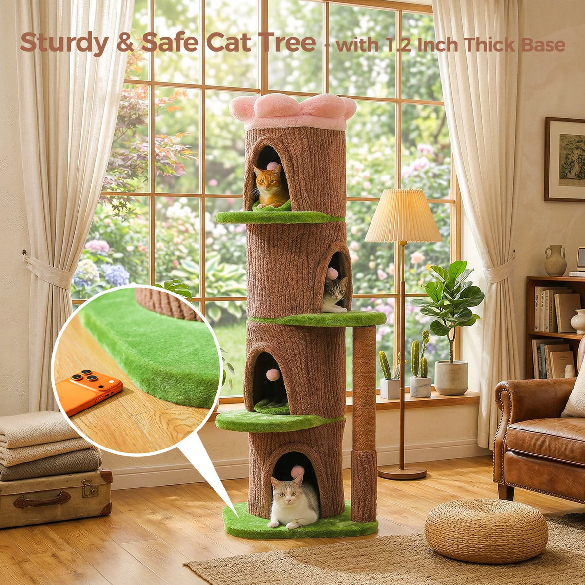 PAWZ Road Indoor Cat Tree Featuring Condos And Scratching Post