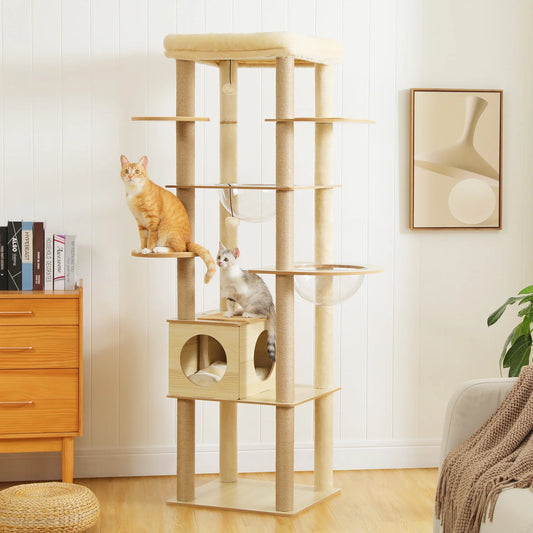 Pawz Multi Level Indoor Cat Tree Tower With Scratching Posts