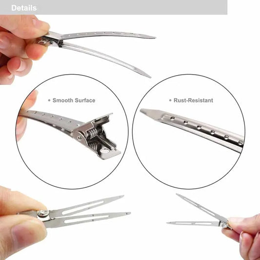 Professional No Crease Hair Clip Barrettes For Salon Styling