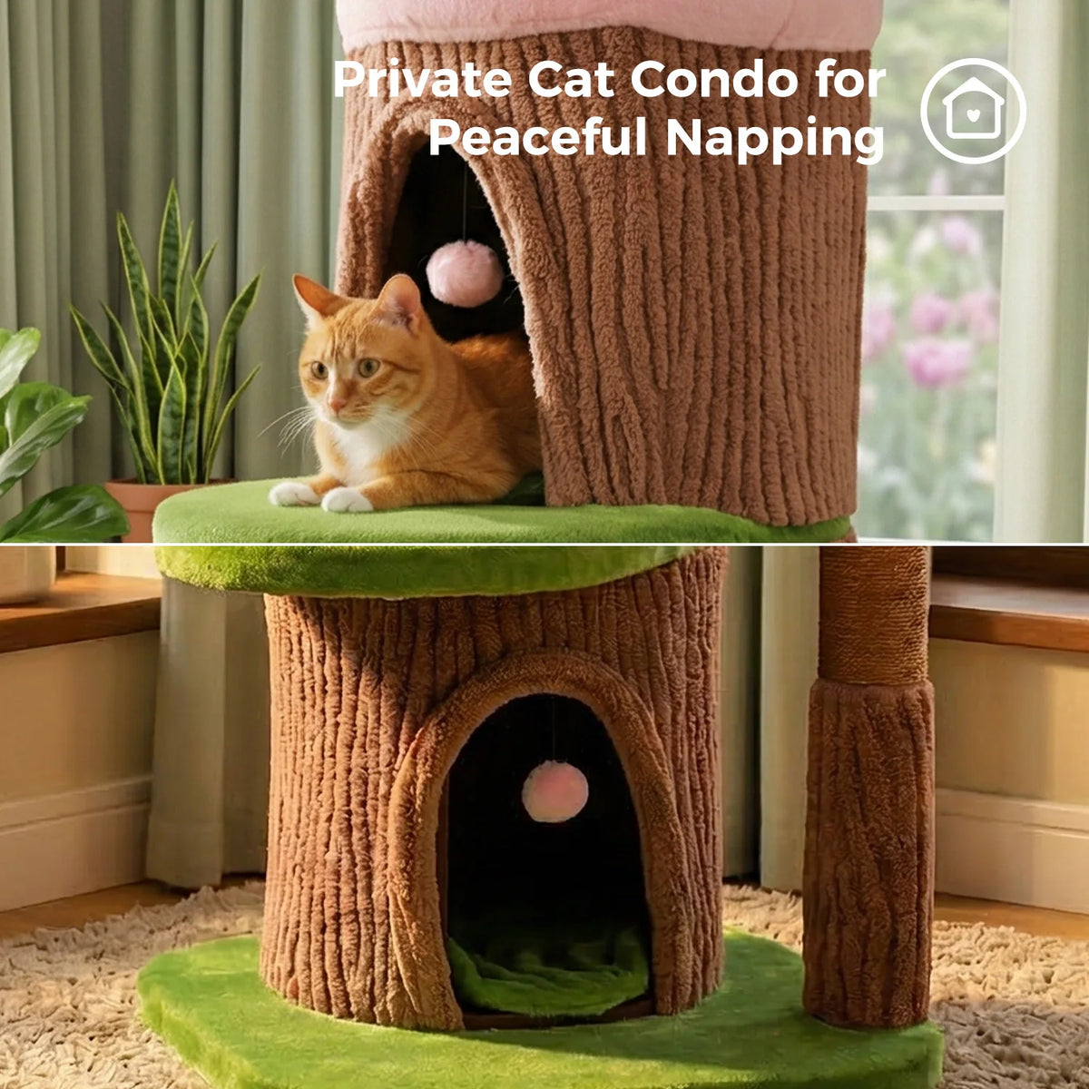 PAWZ Road Indoor Cat Tree Featuring Condos And Scratching Post