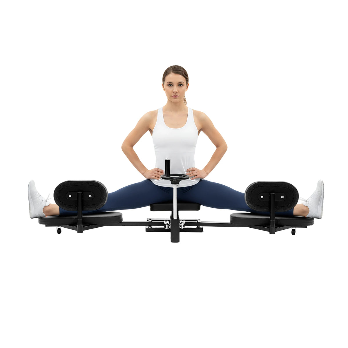 Cross-Bar One-Arm Dumbbell Extension Machine Leg Stretcher 330lbs Heavy Duty Split Machine for Leg Stretching Flexibility Stretching Equipment Ballet, Yoga, Dance, Martial Arts, Mma Home Yoga Gym Fitness