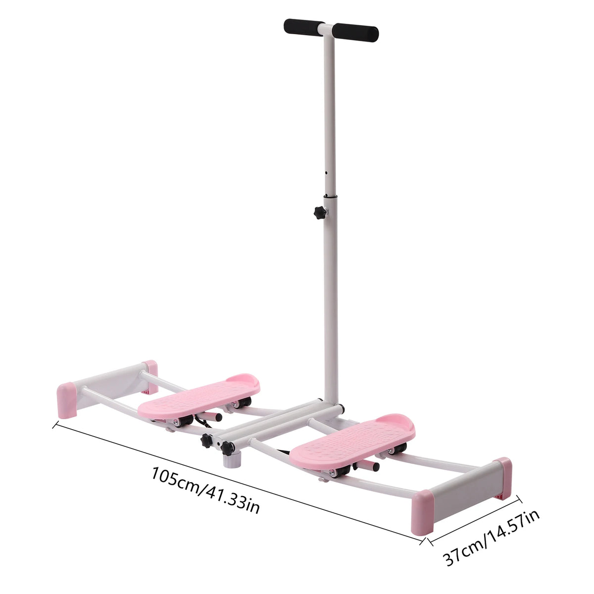 Pelvic Floor Muscle Fitness Equipment – Skiing Motion Simulator – Height Adjustable 32.68-38.59" – 220.46 lbs Capacity – Steel Frame – Foldable – Anti-Slip Pedals – for Legs Hips Core – Home Gym