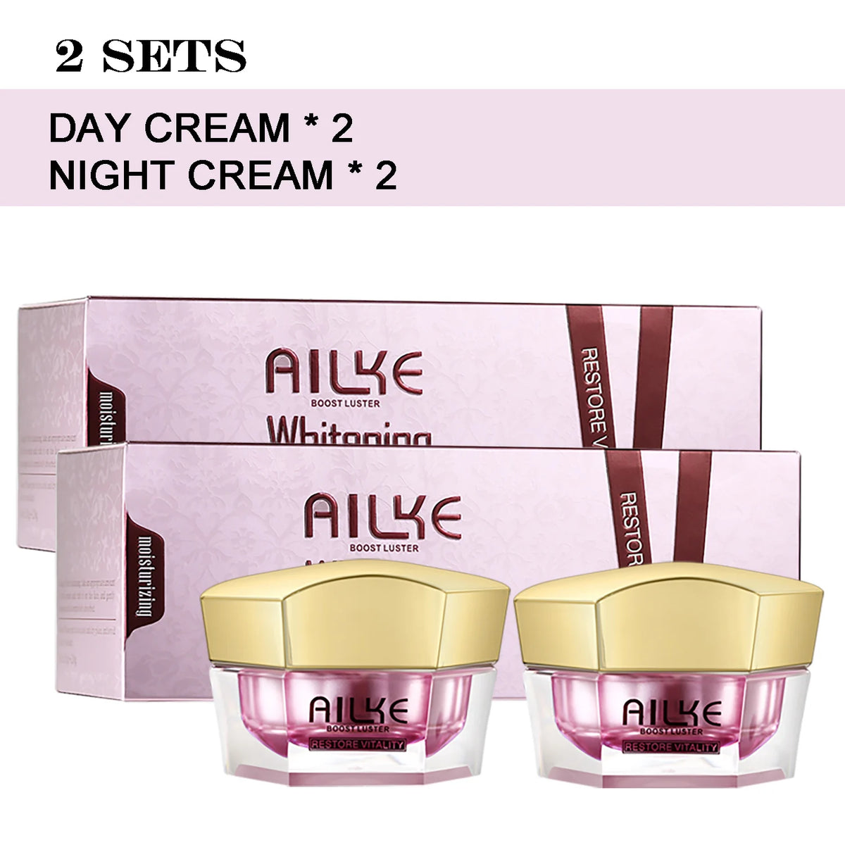 AILKE Whitening Antiwrinkle Face Cream With Collagen Hyaluronic Acid