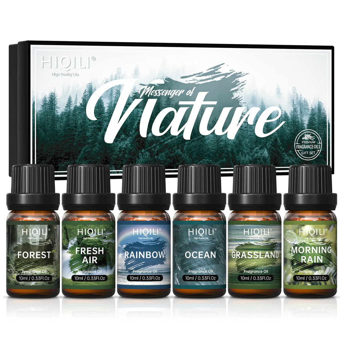 HIQILI Fragrance Oil Set 6 Piece Pure Perfume Oils For Diffuser