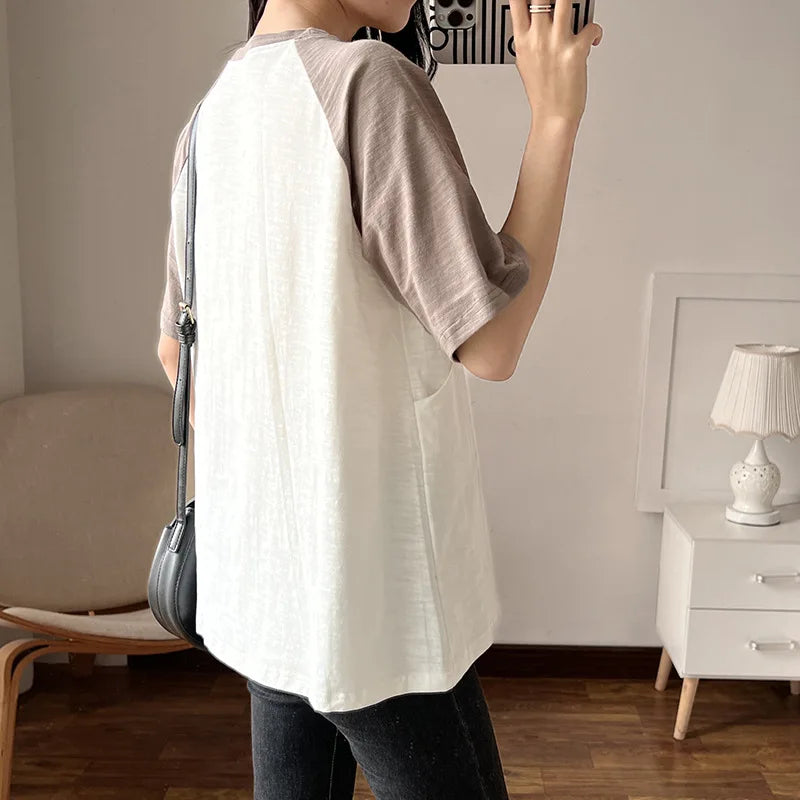 Maternity Cotton Nursing Top For Breastfeeding And Postpartum