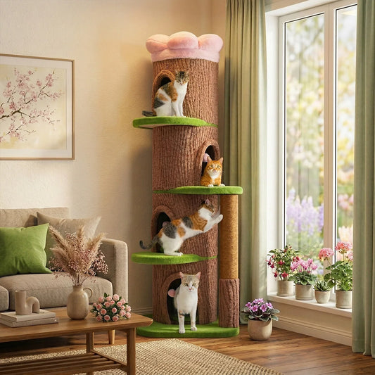 PAWZ Road Indoor Cat Tree Featuring Condos And Scratching Post