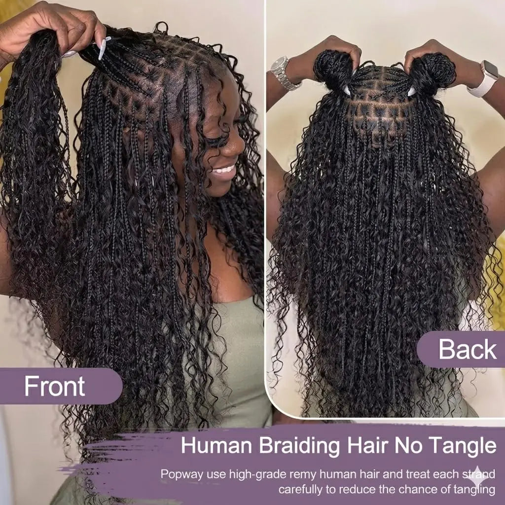 Burmese Curly Human Hair Extensions For Braiding And Crochet