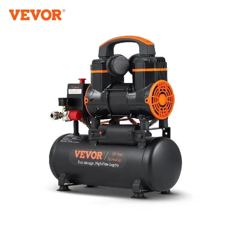 VEVOR Silent Air Compressor 900W 1800W Quiet Oil Free Portable