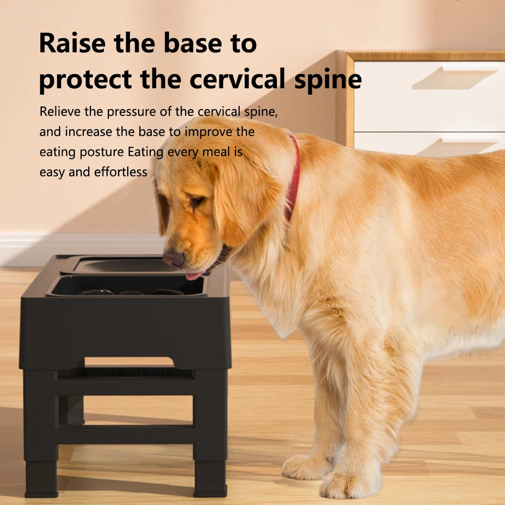 TWISTER.CK 3 In 1 Stainless Steel Slow Feed Water Bowl For Dogs