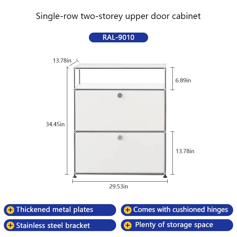 Bigcityfur Metal Corner TV Stand Storage Display Cabinet Modern
