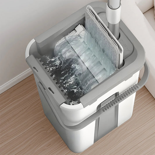 UPWORKCN Magic Mop And Bucket Set Spin 360 Flat Mop