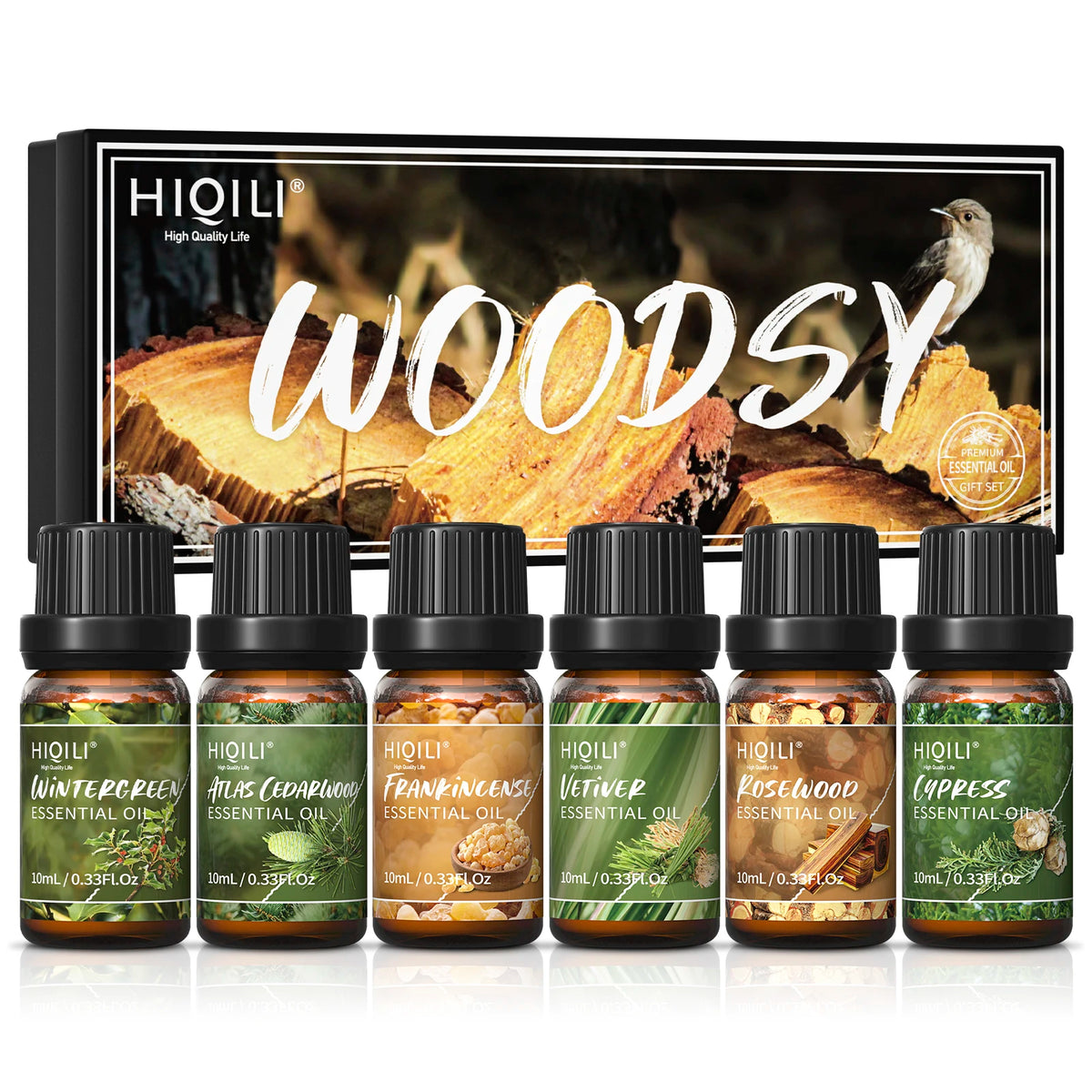 HIQILI Fragrance Oil Set 6 Piece Pure Perfume Oils For Diffuser