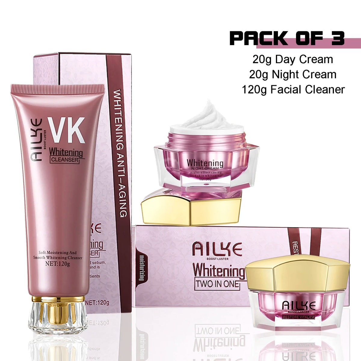 AILKE Whitening Antiwrinkle Face Cream With Collagen Hyaluronic Acid