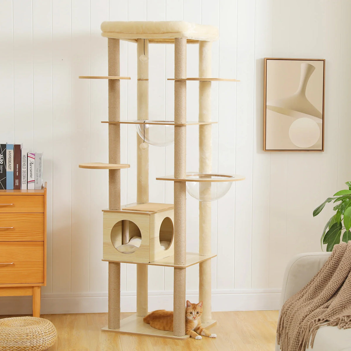 Pawz Multi Level Indoor Cat Tree Tower With Scratching Posts