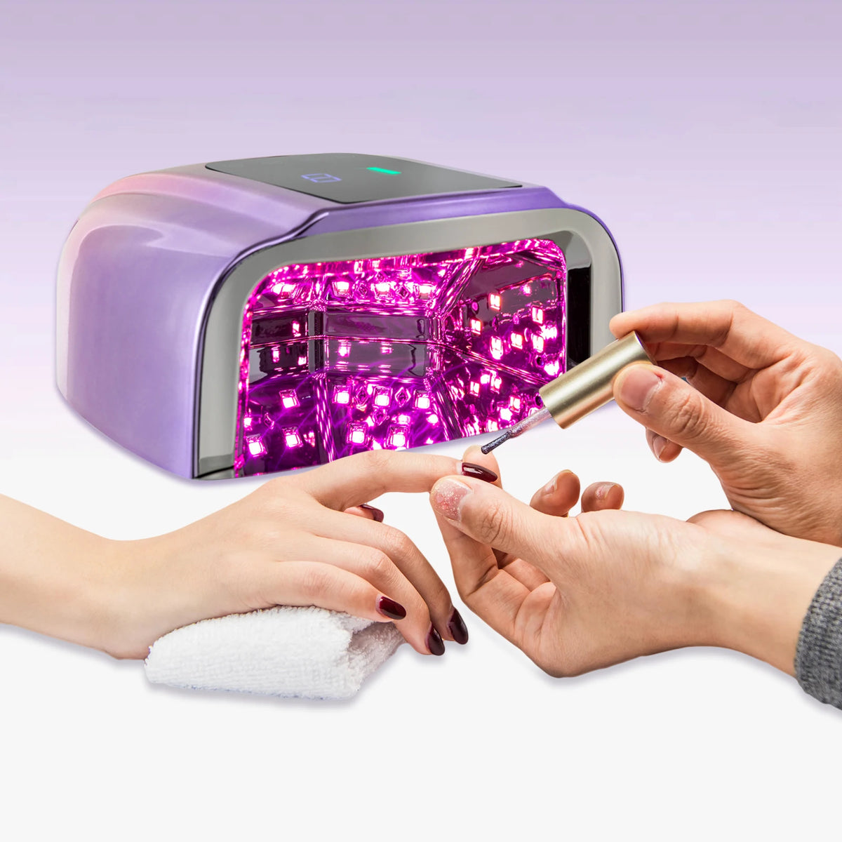 Bymaocar Nail Dryer 96W UV LED Portable Cordless Lamp