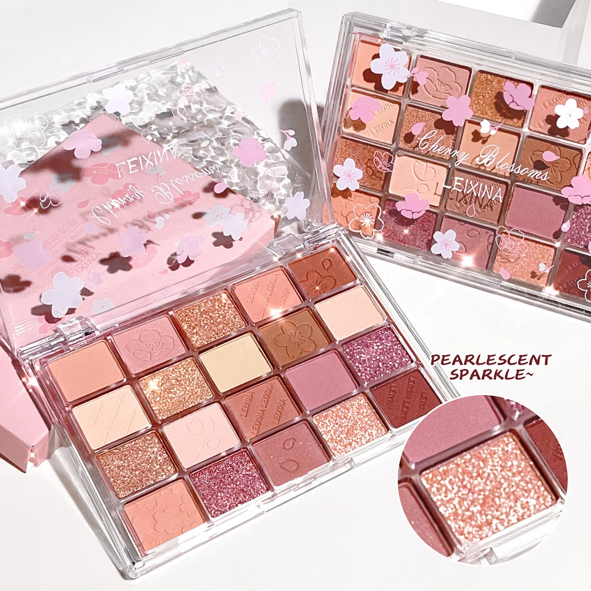 Cherry Blossom Eyeshadow Palette 20-Color Matte Glitter Long-Lasting
