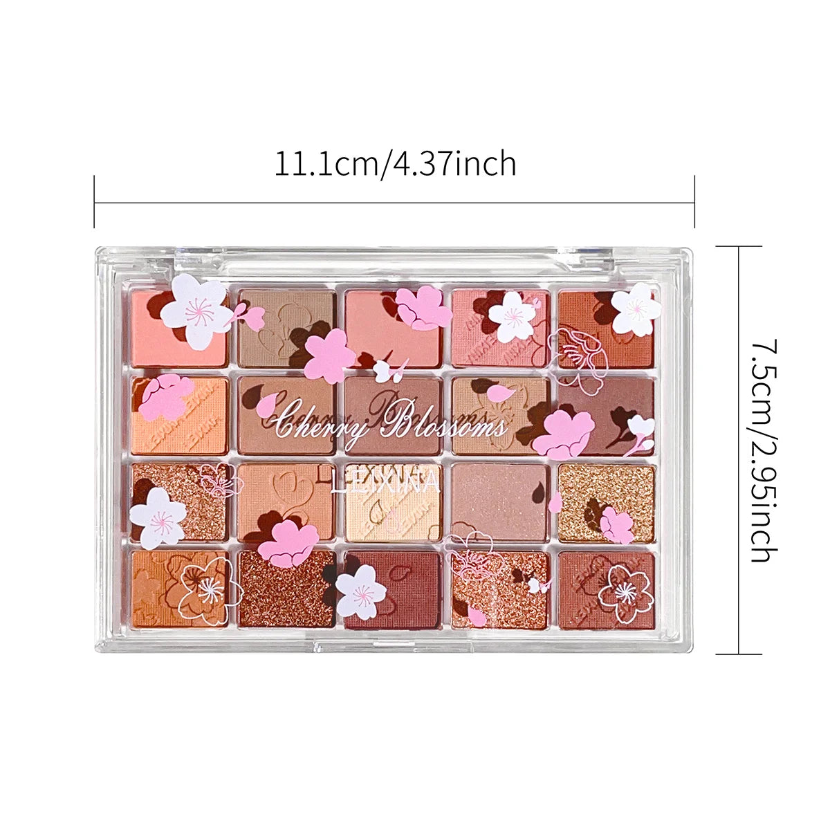 Cherry Blossom Eyeshadow Palette 20-Color Matte Glitter Long-Lasting