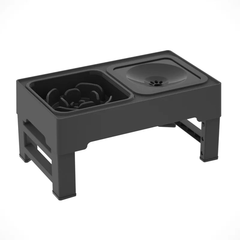 TWISTER.CK 3 In 1 Stainless Steel Slow Feed Water Bowl For Dogs