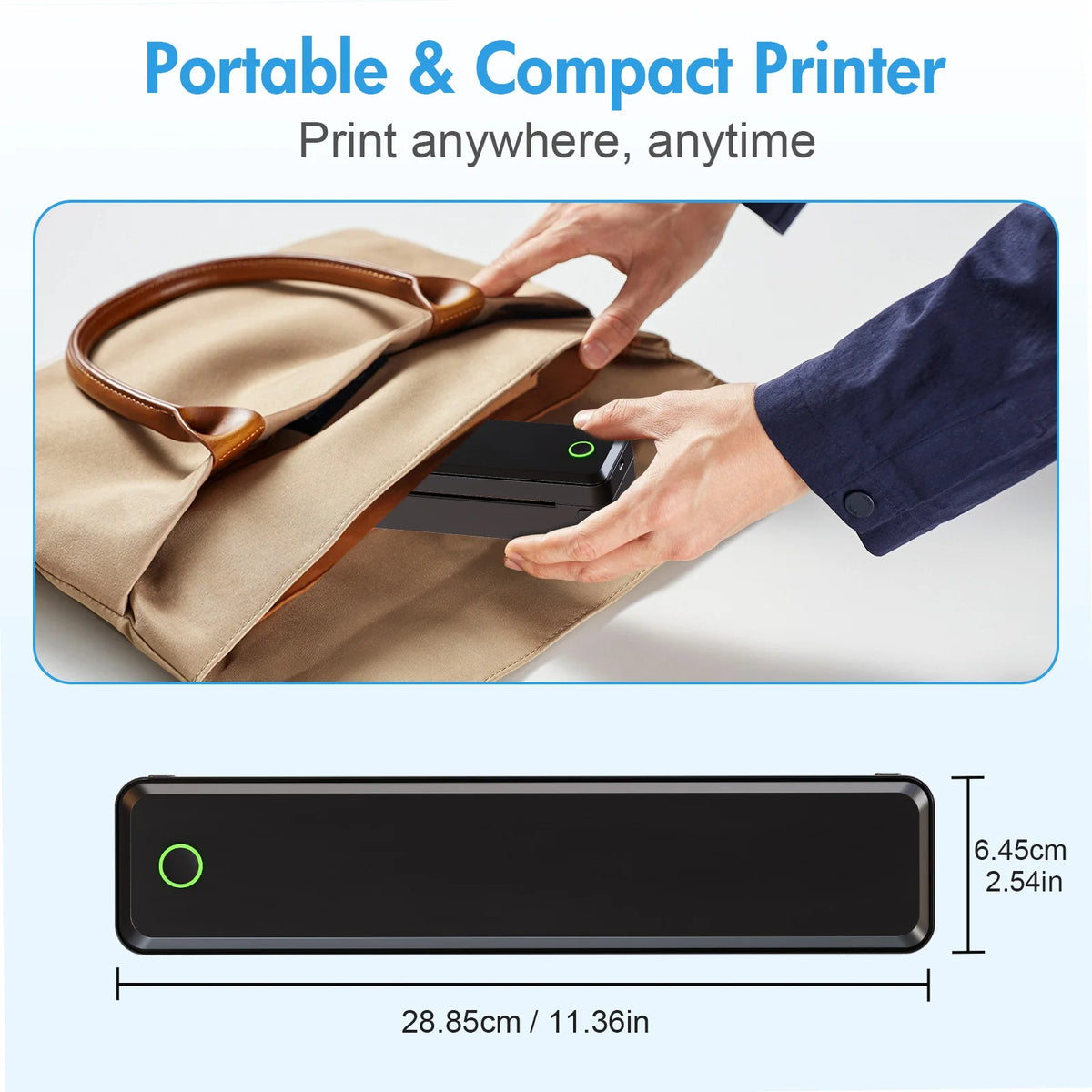 TakeYou Portable Wireless Inkless Thermal Printer Label Maker For Travel