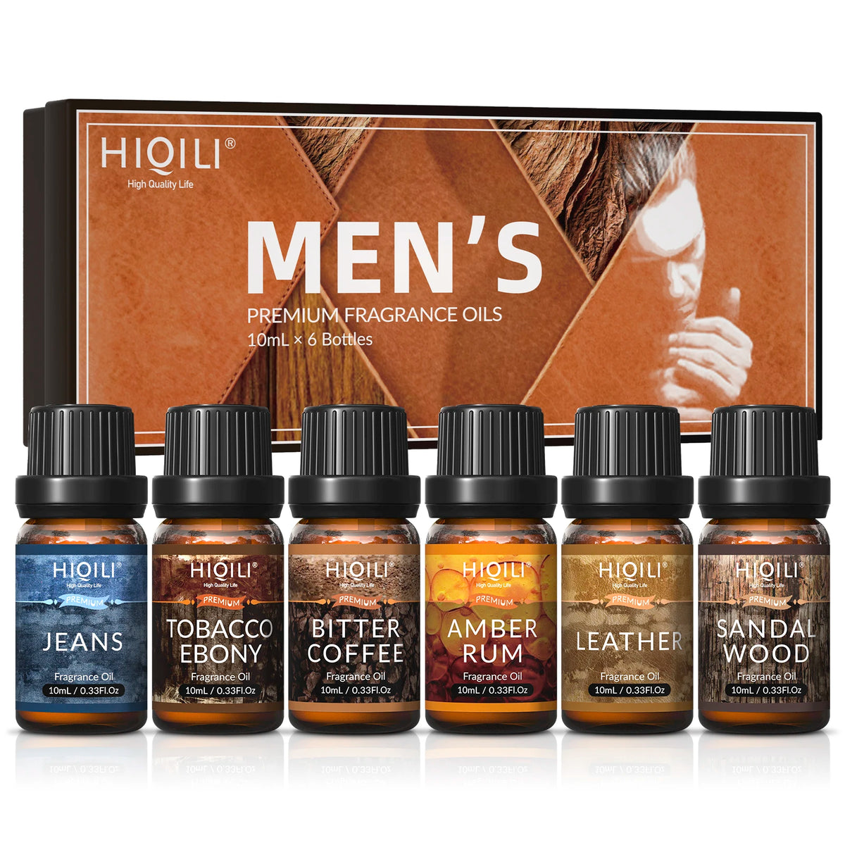 HIQILI Fragrance Oil Set 6 Piece Pure Perfume Oils For Diffuser