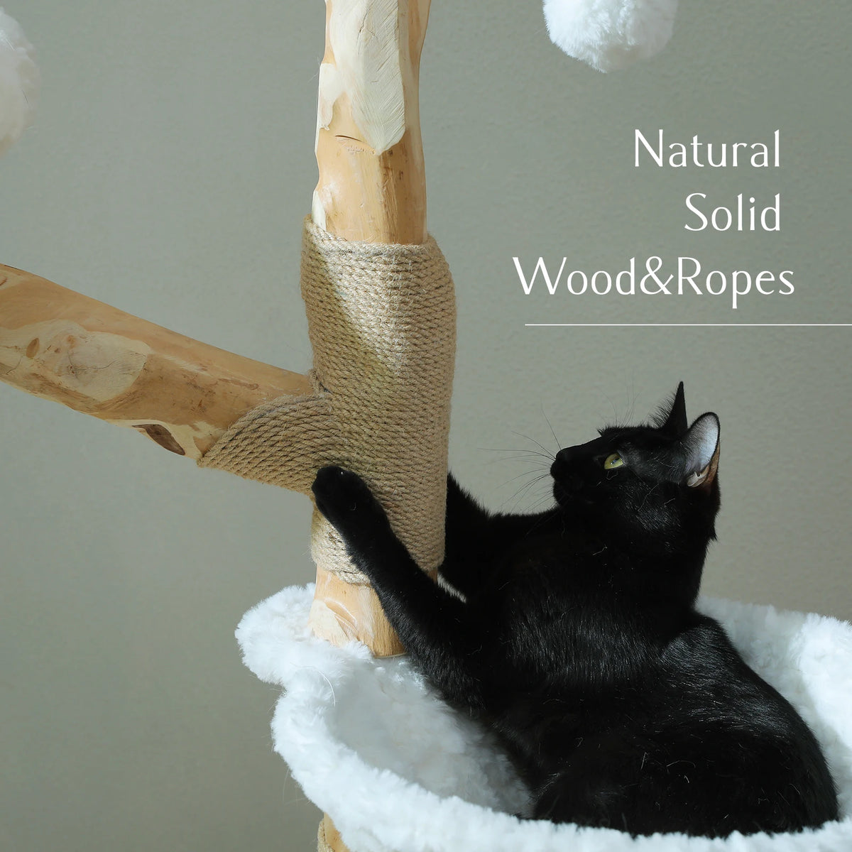 PAWZ Road Cat Tree Tower With Sisal Post And Basket