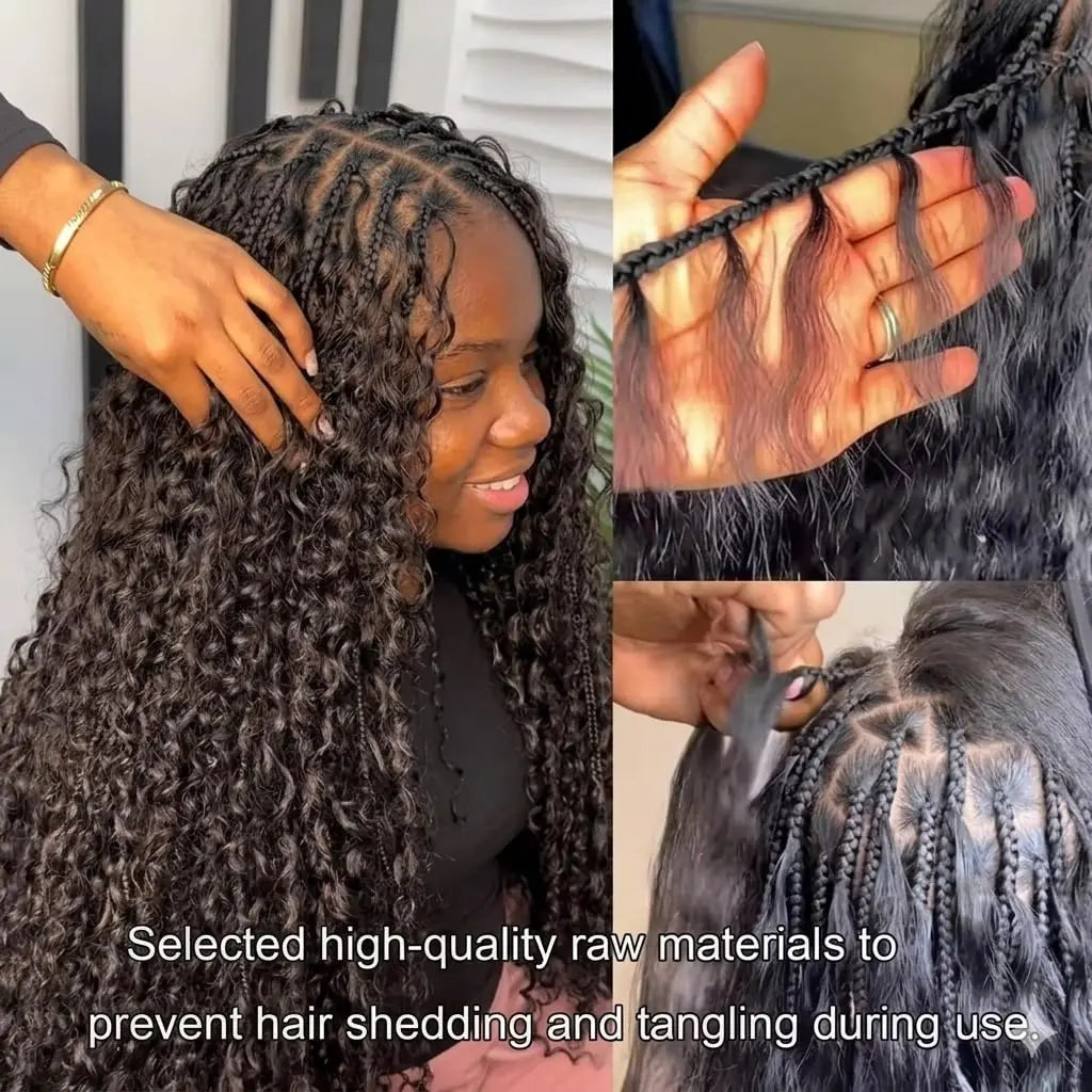 Burmese Curly Human Hair Extensions For Braiding And Crochet