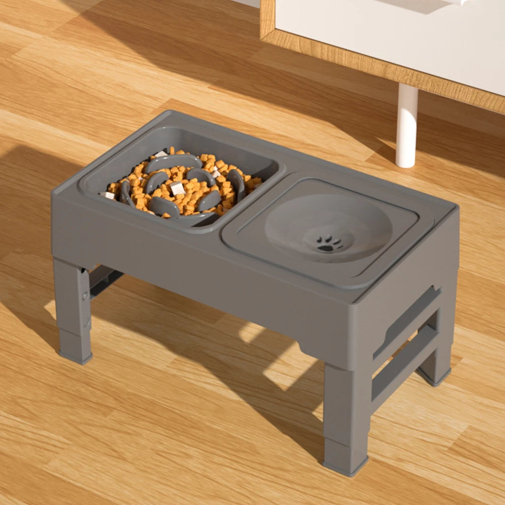 TWISTER.CK 3 In 1 Stainless Steel Slow Feed Water Bowl For Dogs
