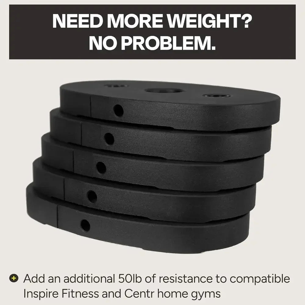 50 Pound Weight Stack Attachment for Home Gym or Cable Machine