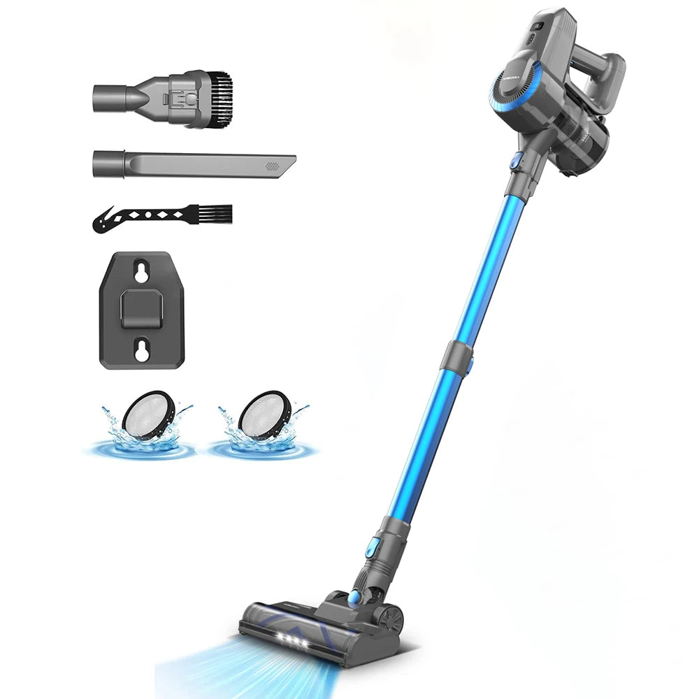 INSE N300 Cordless Upright Vacuum Cleaner 40 Minute Battery Life HEPA Filter