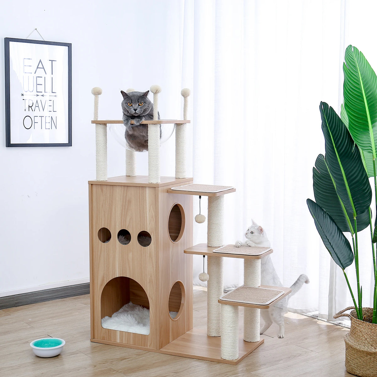 Pawz Multi Level Indoor Cat Tree Tower With Scratching Posts