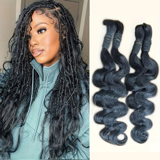 Body Wave Brazilian Human Hair Extensions Bulk For Braiding