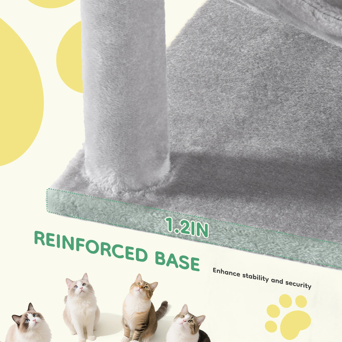 JHK Sturdy Multi Level Cat Climbing Tree With Sisal Posts