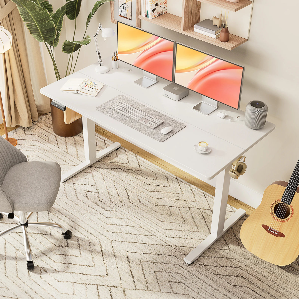 JHK Electric Height Adjustable Standing Desk Home Office Workstation