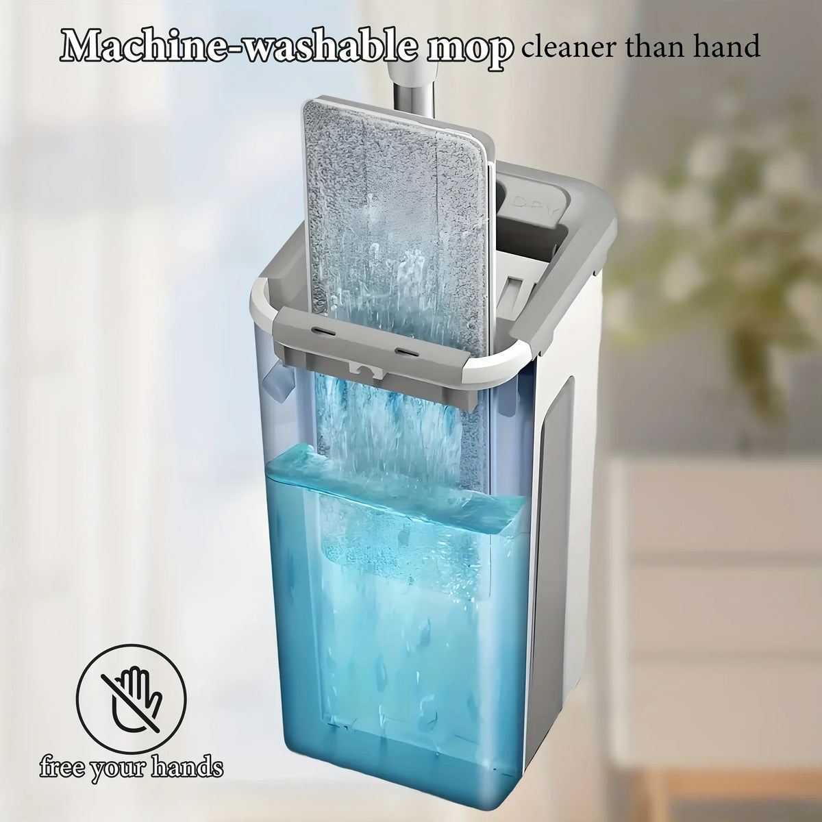 UPWORKCN Magic Mop And Bucket Set Spin 360 Flat Mop