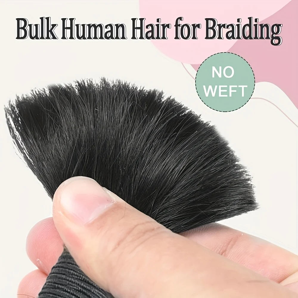 Body Wave Brazilian Human Hair Extensions Bulk For Braiding