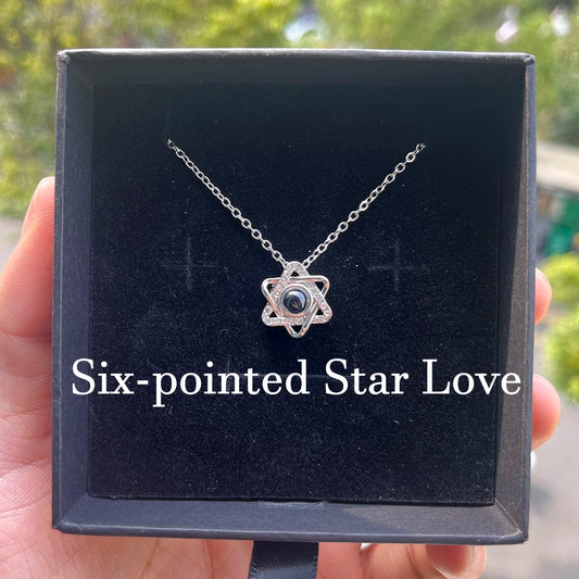 Custom Photo Projection Necklace With Stainless Steel Chain Heart Pendant