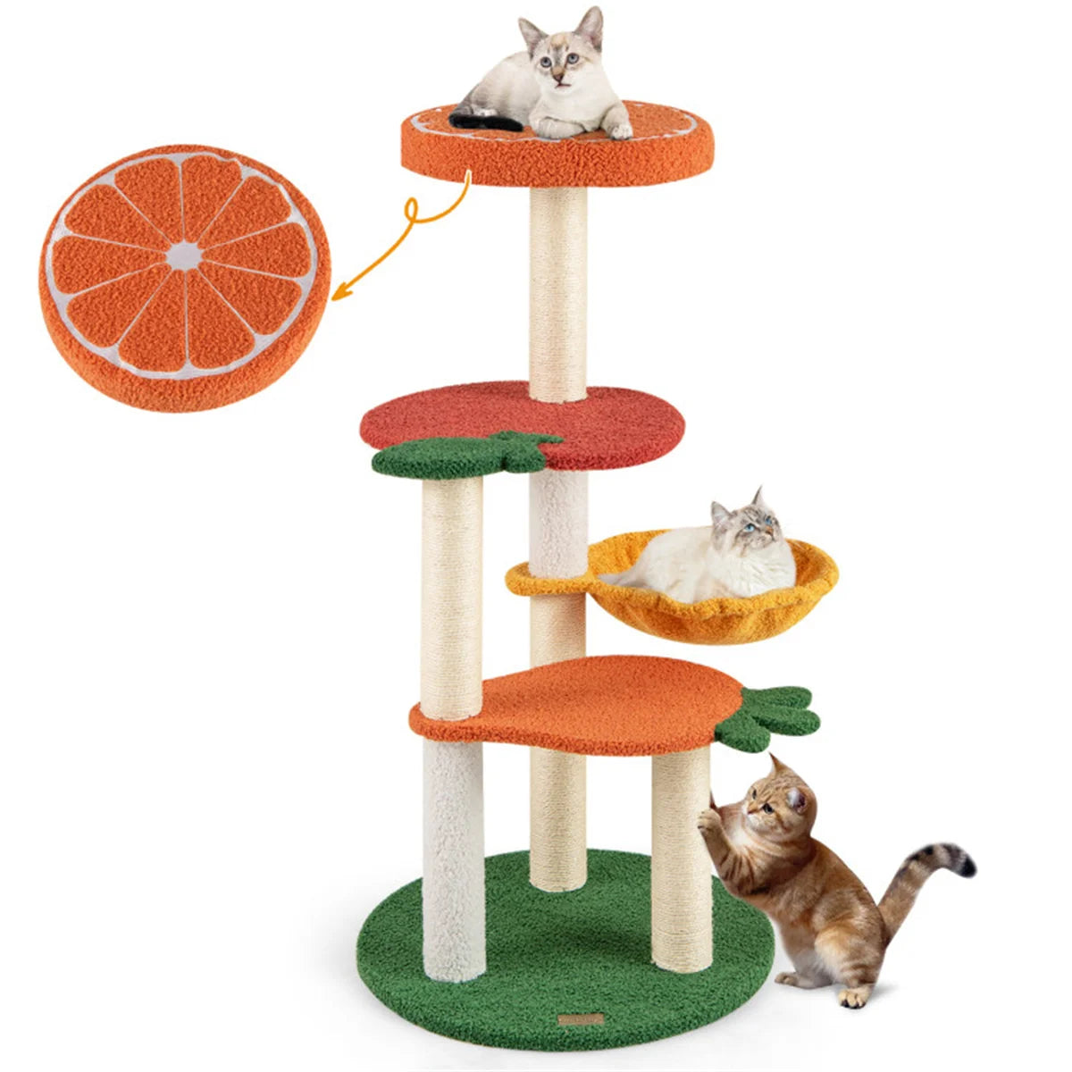 Four Layer Cat Tree Villa And Interactive Play Rest Center