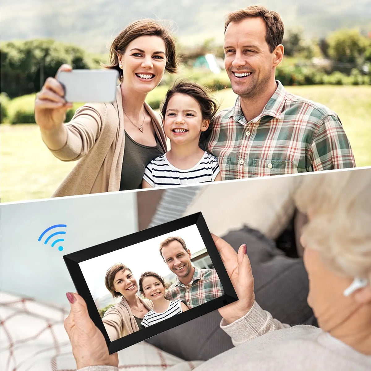 Yenock 32GB Smart WiFi Digital Photo Frame 1280x800 IPS Touch