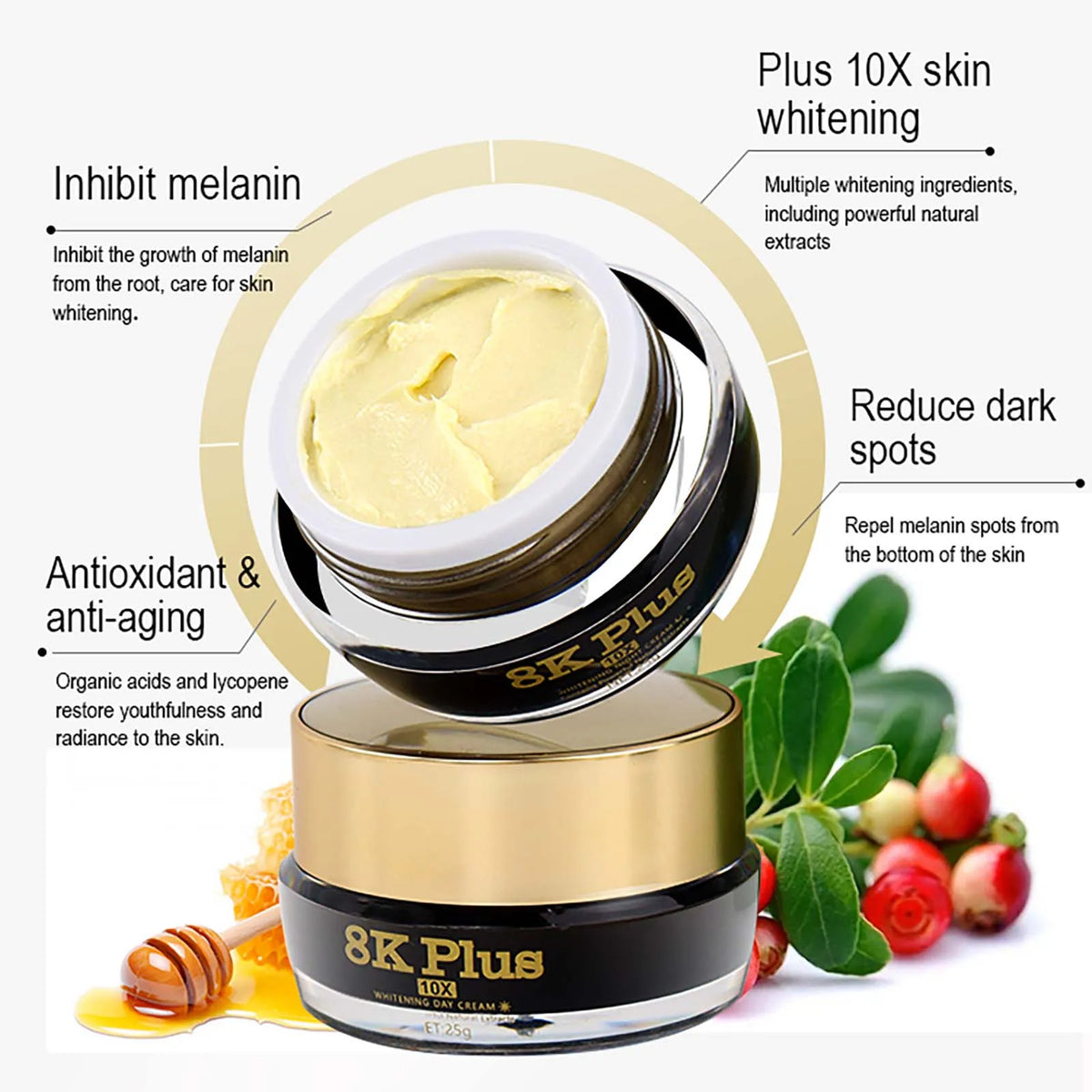 AILKE Whitening Face Cream Collagen Glutathione For All Skin Types