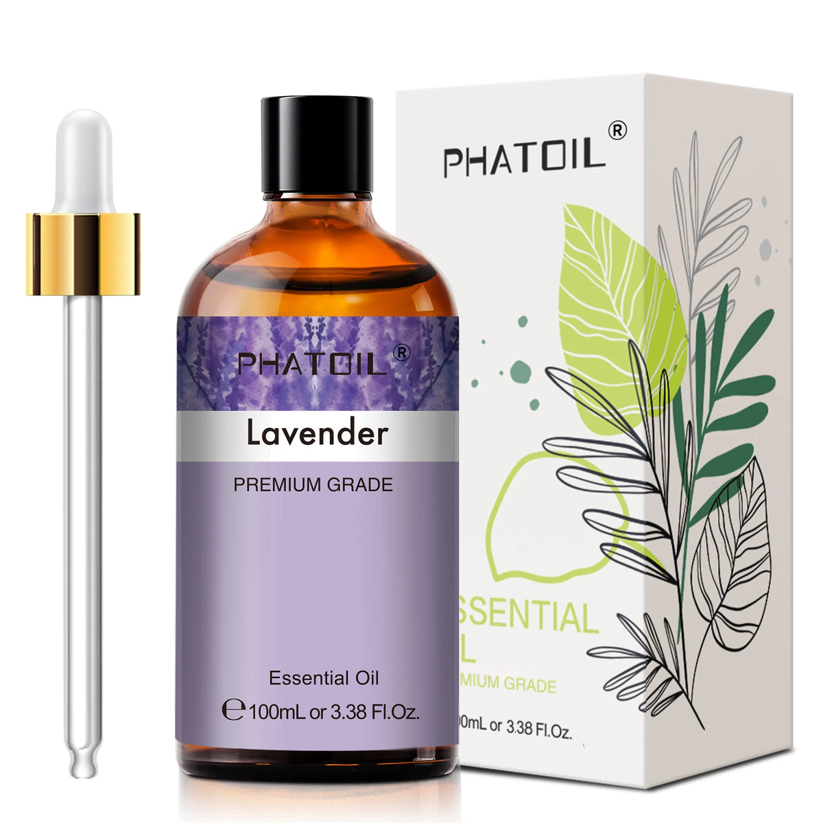 PHATOIL Lavender Jasmine Vanilla Eucalyptus Pure Essential Oil