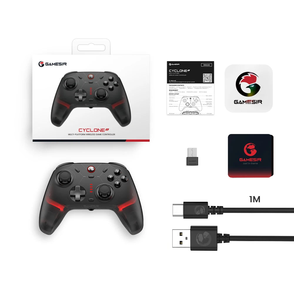 GameSir Cyclone 2 Wireless Pro Controller With Hall Effect Joysticks