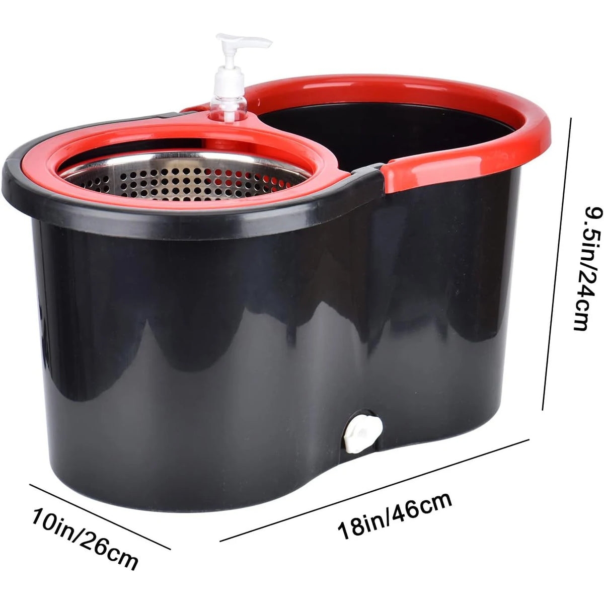 Zhejiang Spin Mop Bucket Set With Wring System Microfiber Heads