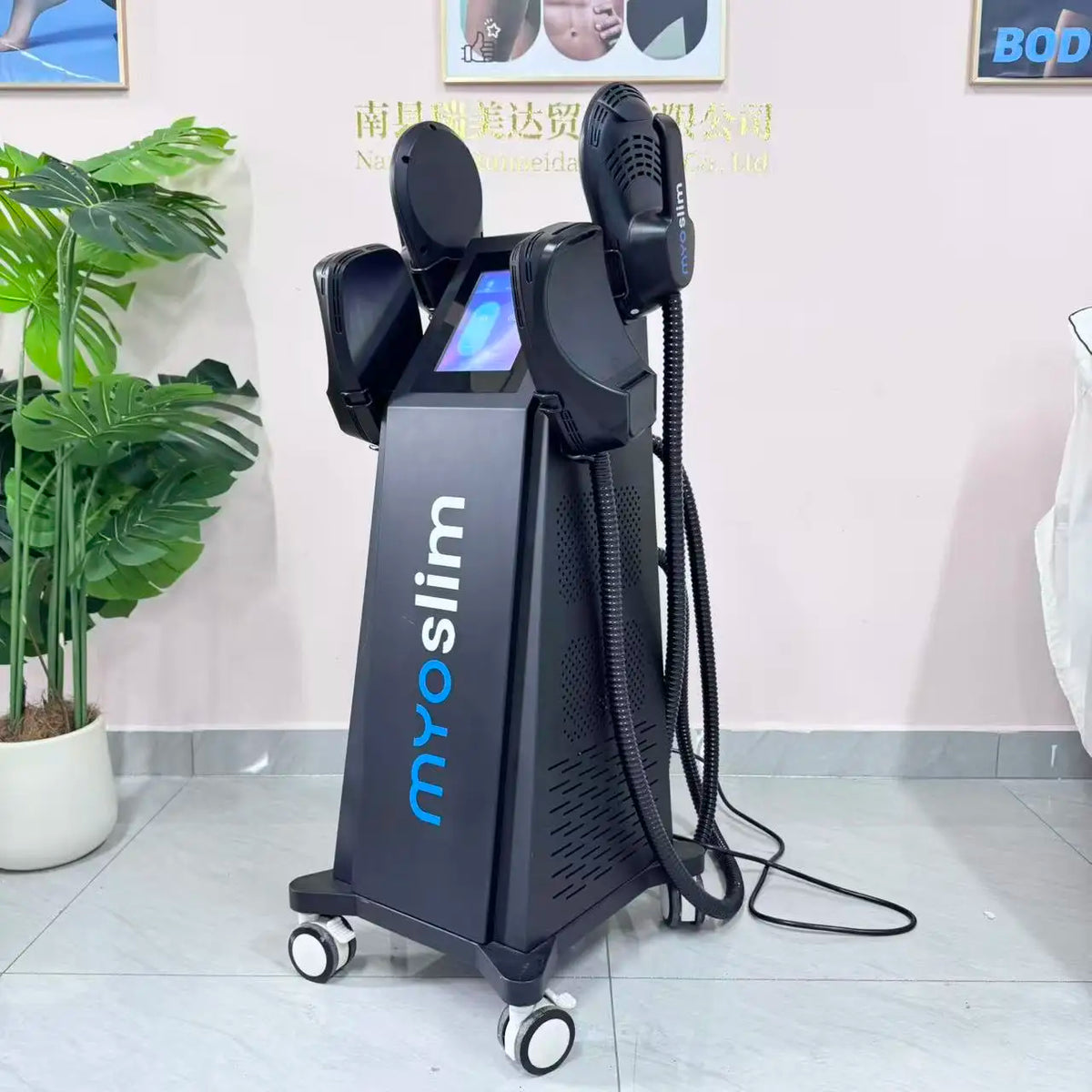 MYOslim 6500W EMS Body Sculpt Machine - Electromagnetic Therapy Fat Slimming Muscle Stimulation for Fitness And Body Shaping
