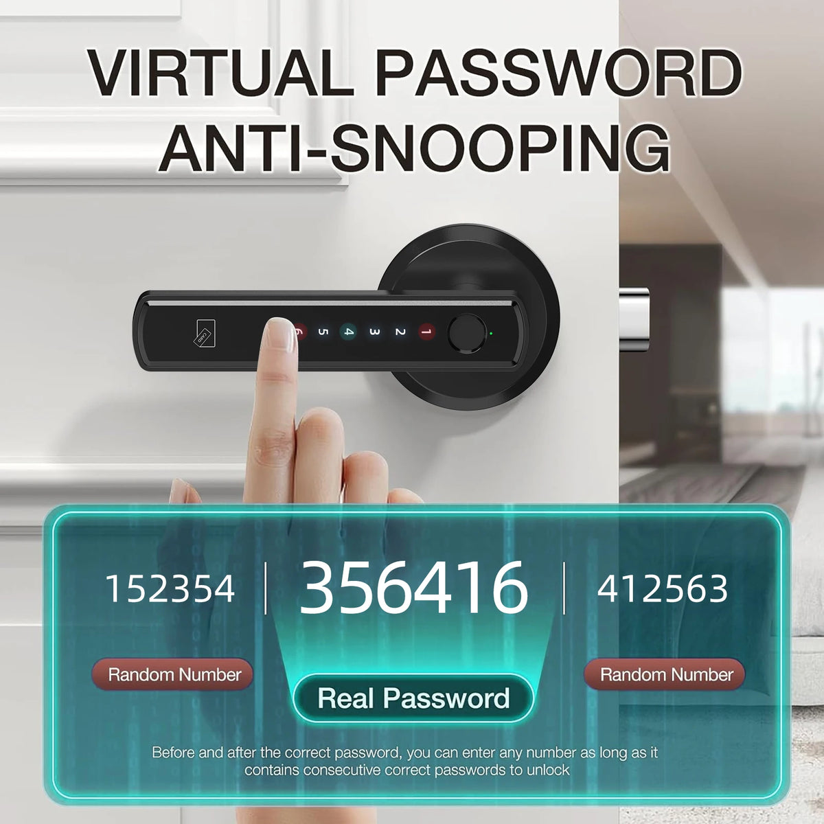 Viladepot Smart Fingerprint Door Lock With App Control Keypad