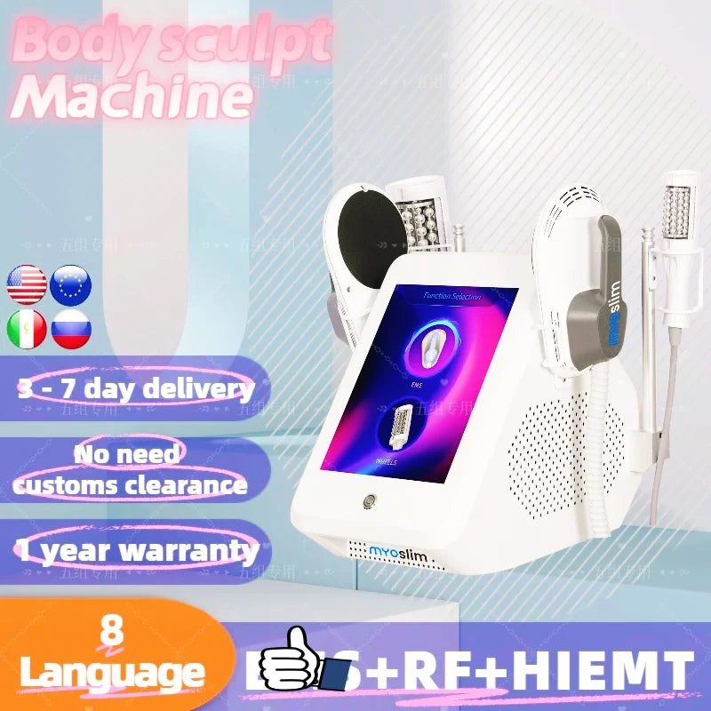 EMS Body Sculpt Machine Neo Rf Vacuum Inner Ball Roller Machine 360 Degree Rolling Cellulite Weights Loss Body Slimming
