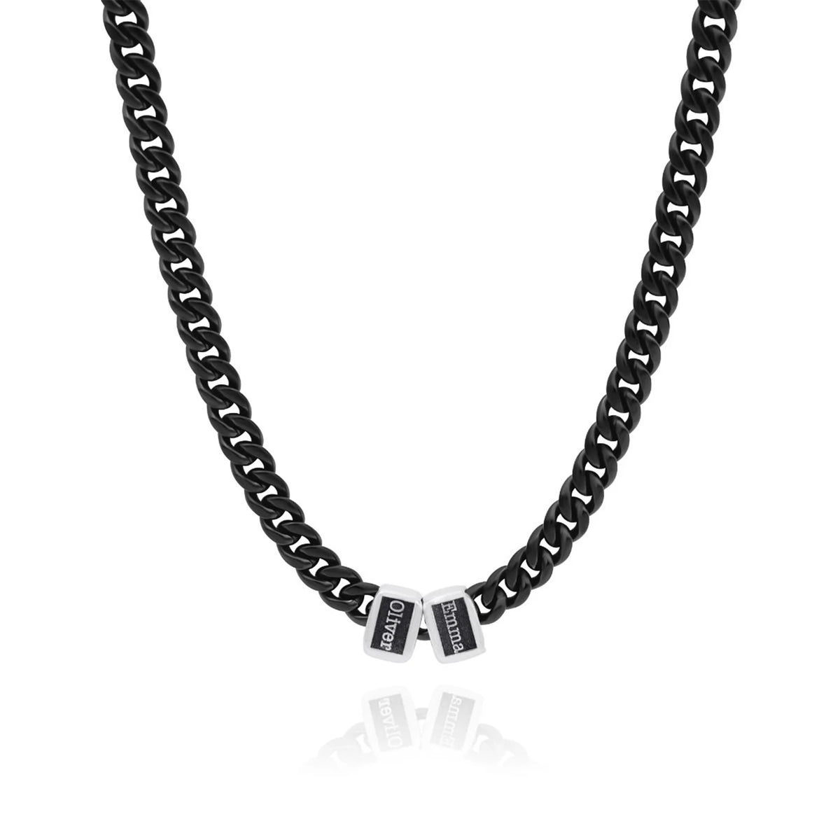 QitianCN Family Name Necklace For Dad With Kids Names